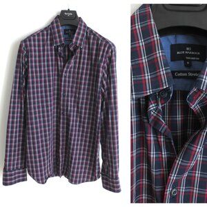 BLUE HARBOUR MEN'S TAILORED FIT PLAID SHIRT